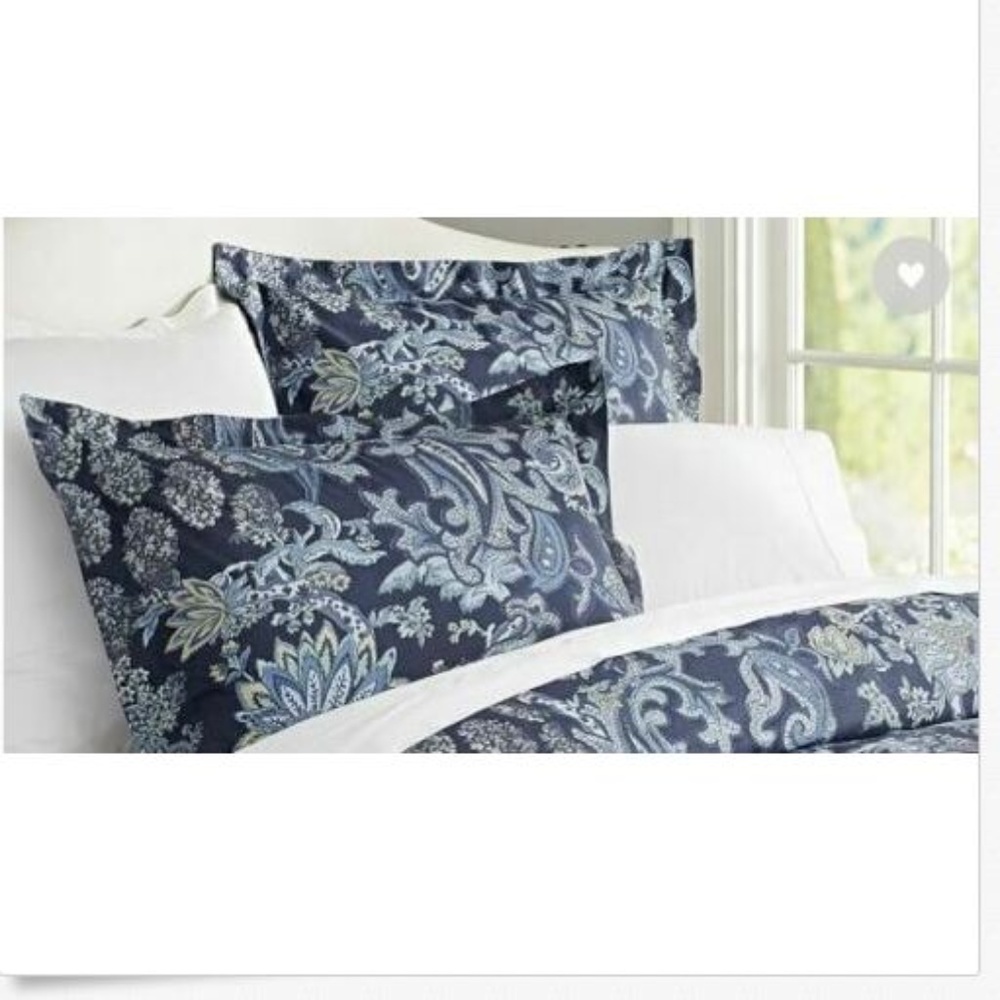 Pottery Barn Blue Palampore Reza Pillowcase Sham